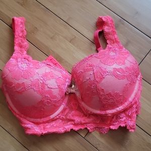 Orange/ coral colored bra